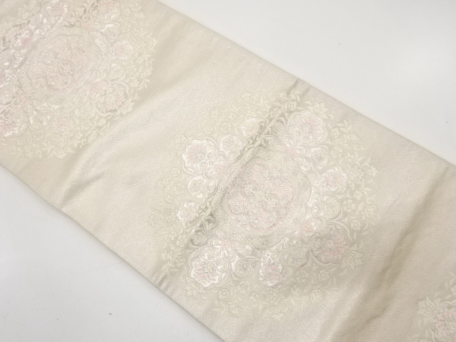 JAPANESE KIMONO / ANTIQUE KIMONO / SILK / WOVEN FLOWER CREST